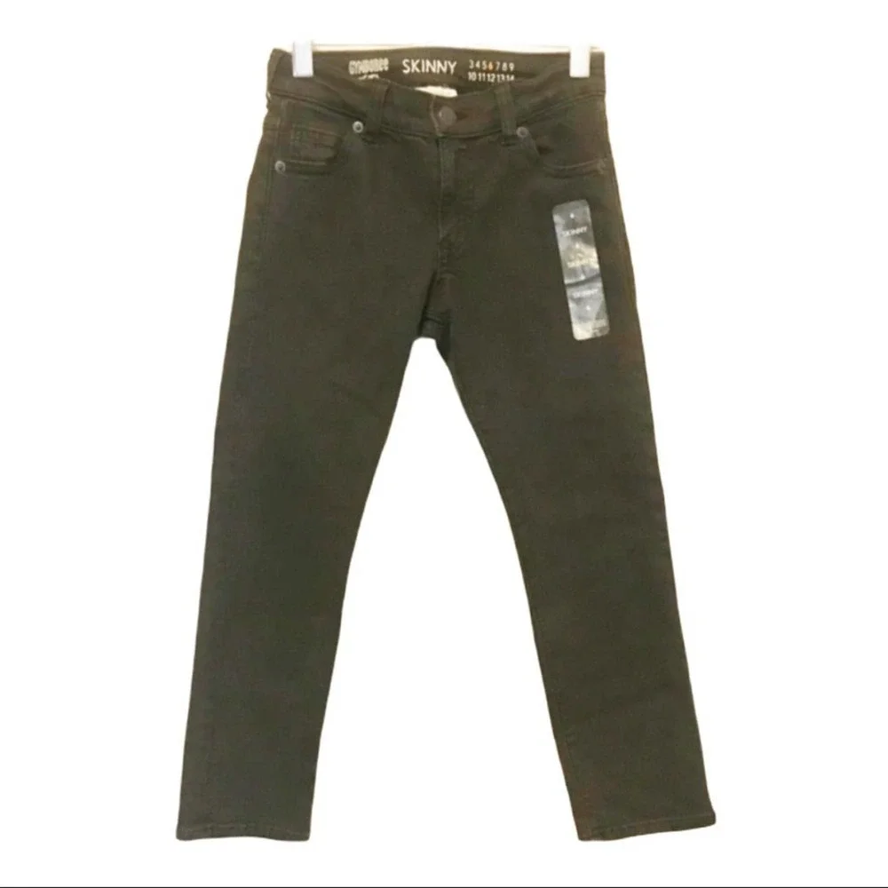 Gymboree Jeans Black Skinny Denim Cotton Blend Everyday Basic New Size 6